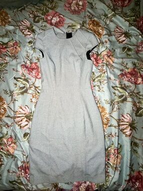 H&M Houndstooth Sheath Dress - Size 2 - Excellent Condition